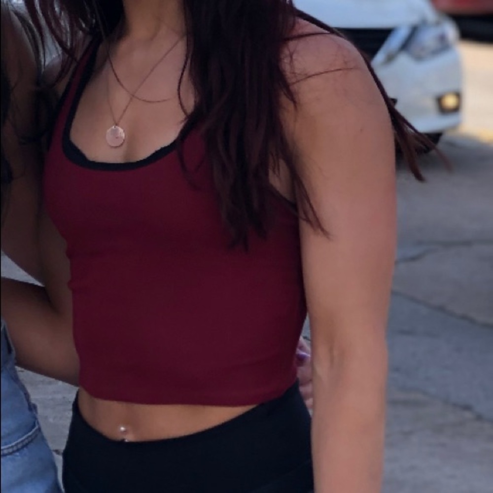 Forever 21 Active Cropped Workout Tank Top